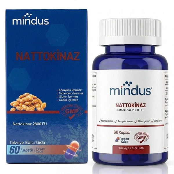 Mindus Nattokinase Dietary Supplement 60 Capsules