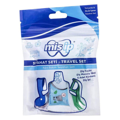 Misip Travel Oral Care Set with Toothbrush & Toothpaste 15 ml