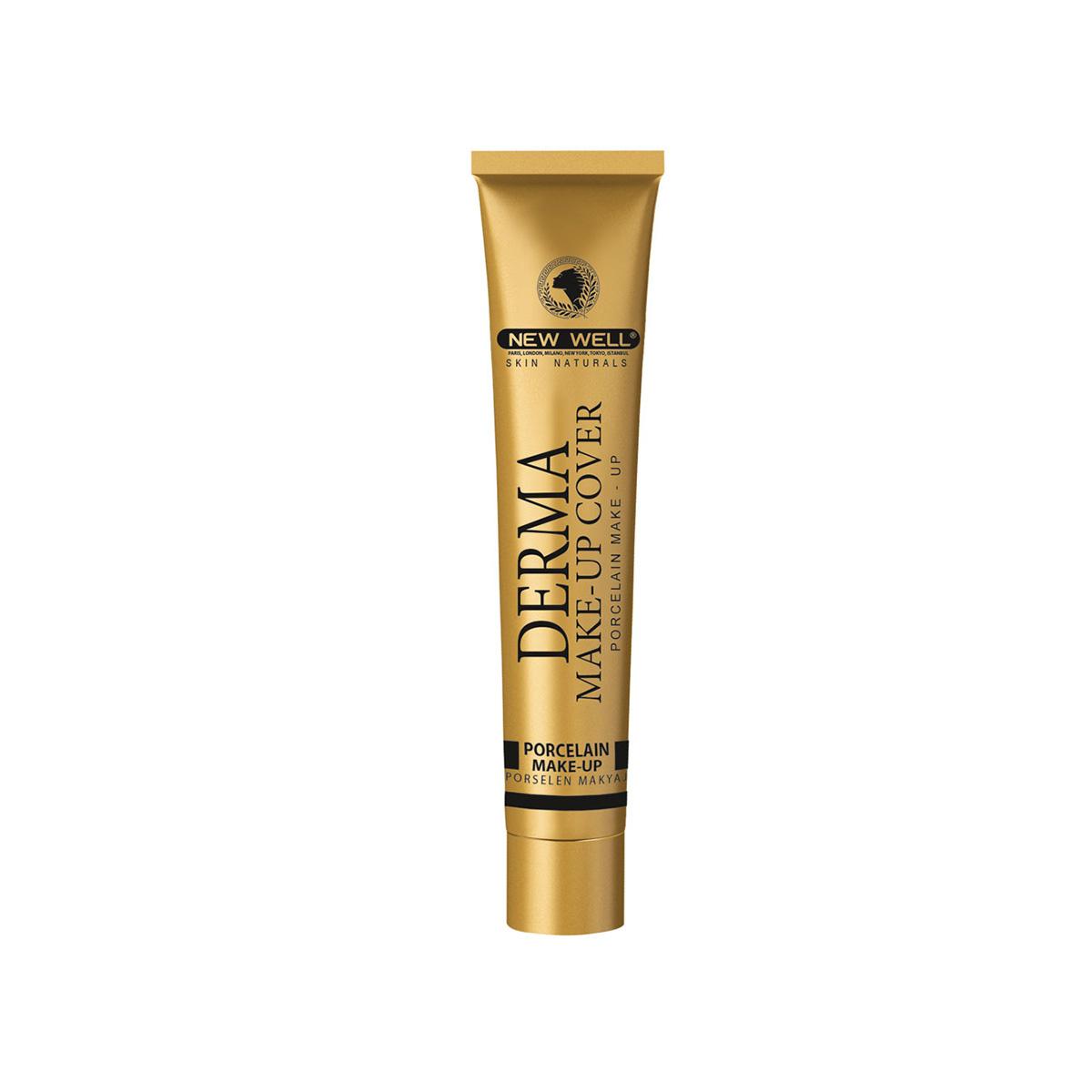 New Well Derma Cover Foundation Makeup - High Coverage, SPF 15, Water Resistant - Foundation Makeup