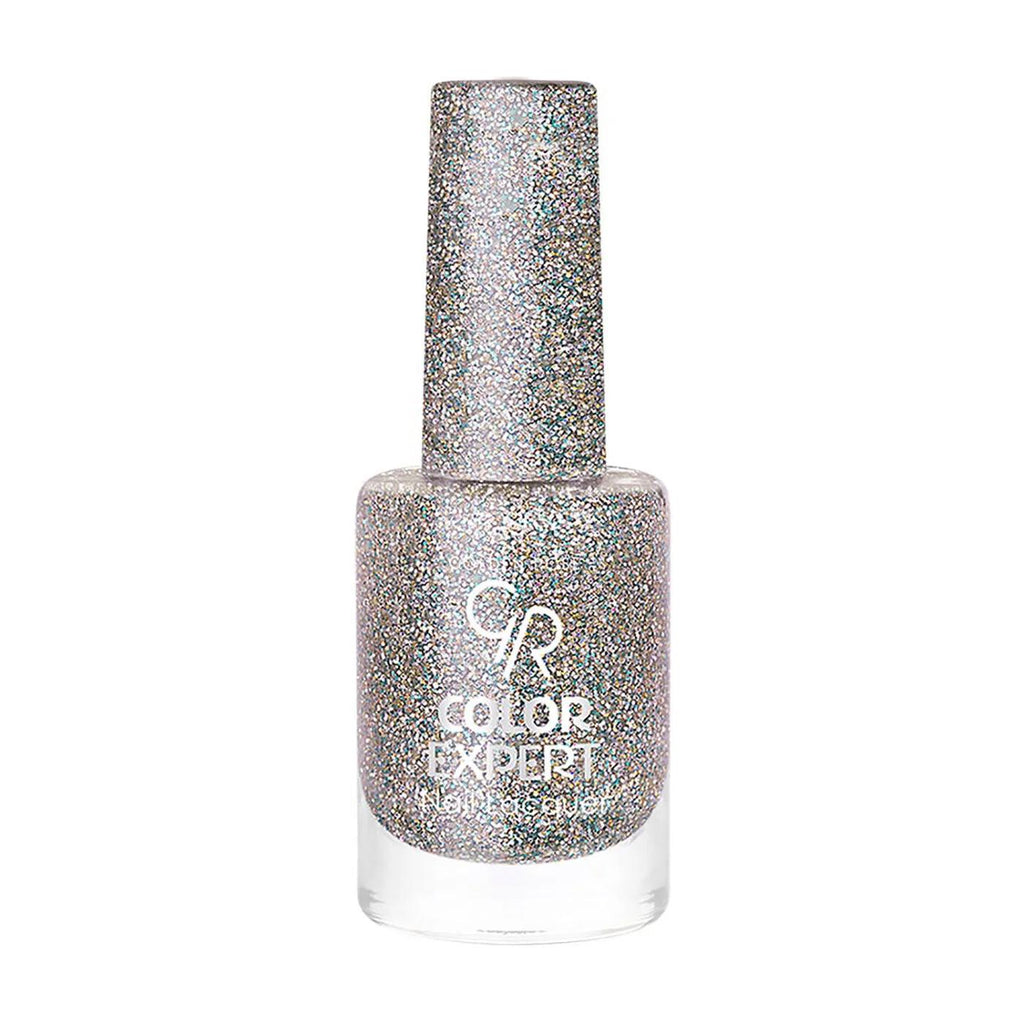 Golden Rose Color Expert Glitter Nail Polish 401, High Shine