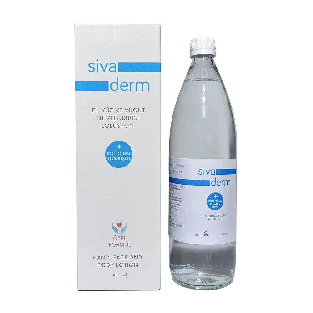 Siva Derm Colloidal Silver Solution - 1000ml, Pure Silver Ions, No Additives
