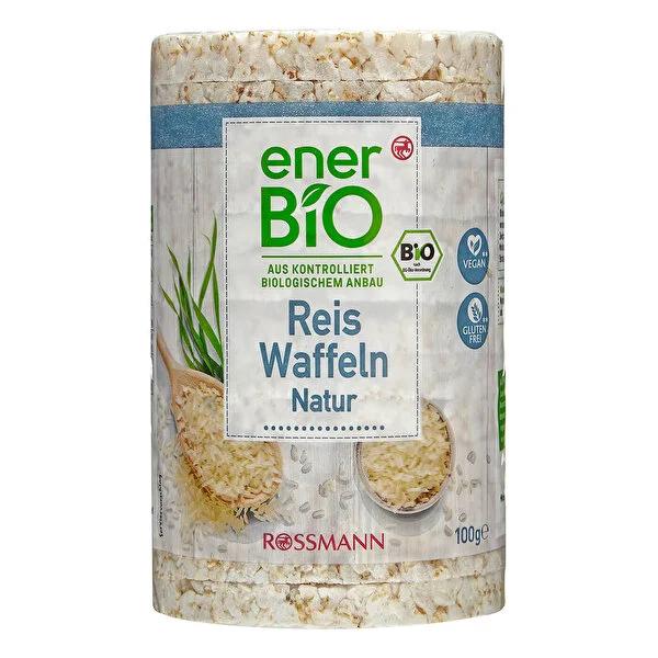 Enerbio Organic Popped Rice - Healthy Vegan Gluten-Free Snack, 100g