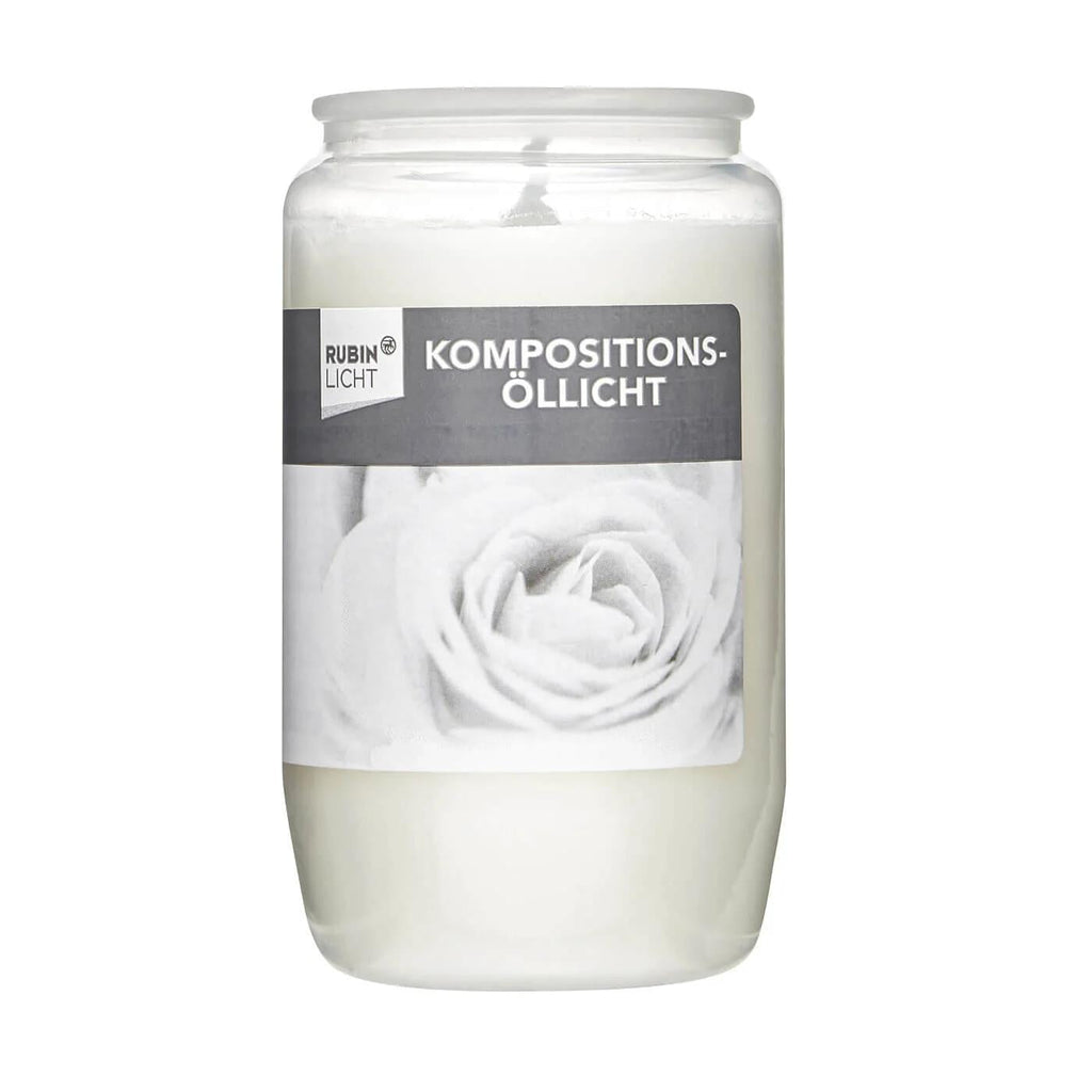 Rubin Licht Light Oil Scented Candle White 1 Unit