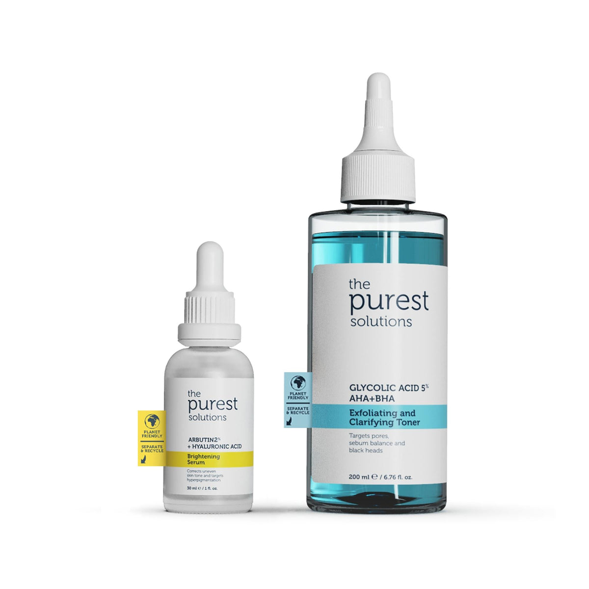 The Purest Solutions Skincare Set - Dark Spot Treatment & Pore Minimizer for Hyperpigmentation