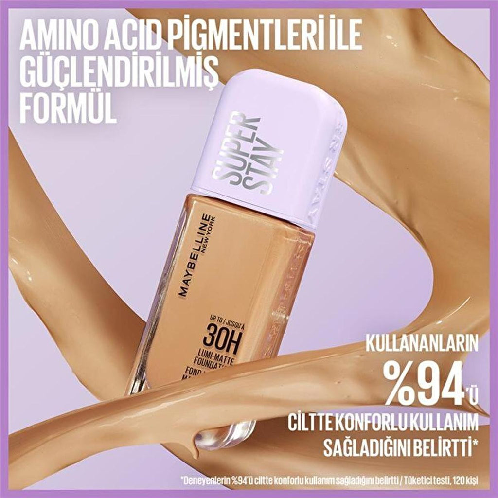 Maybelline Super Stay Lumi Matte Foundation - Long Lasting, Matte Finish, Lightweight Coverage for All Skin Tones