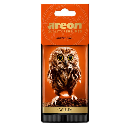 Areon Wild Agent Owl Car Air Freshener for Long-Lasting Freshness