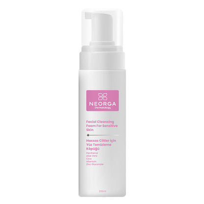 Neorga Sensitive Skin Face Cleansing Foam with Panthenol 200ml