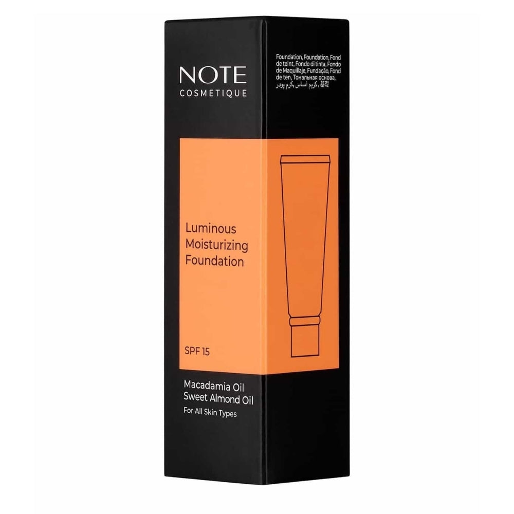 Note Luminous Moisturizing Foundation for Glow, Shade 001