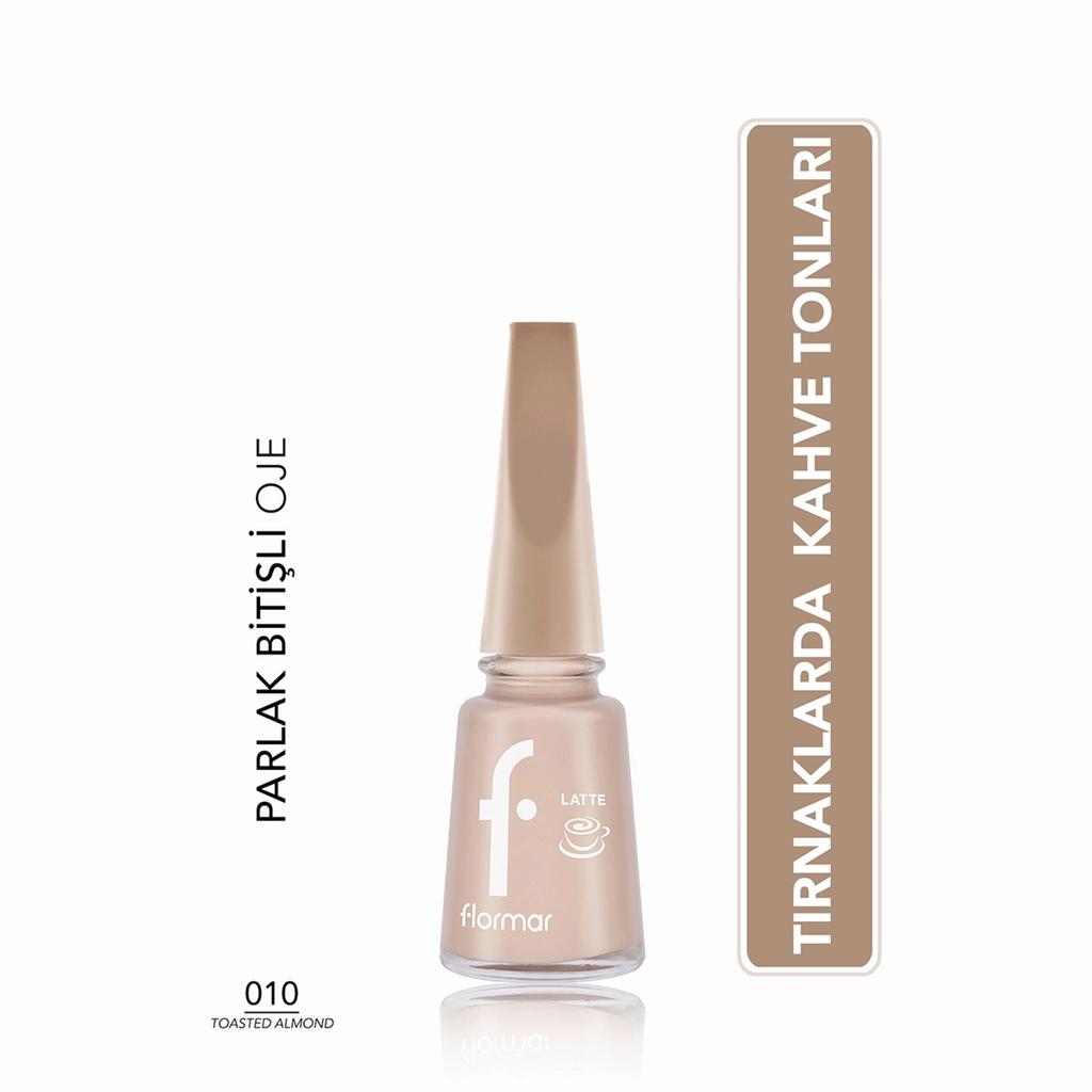 Flormar Glossy Nail Polish in Toasted Almond 010 8ml