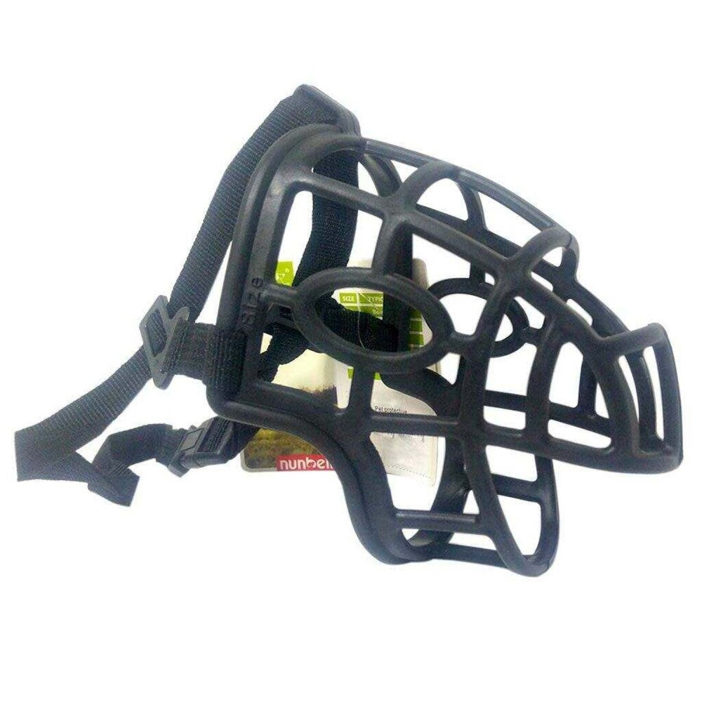 Nunbell Silicone Dog Muzzle Adjustable Safety Basket Medium
