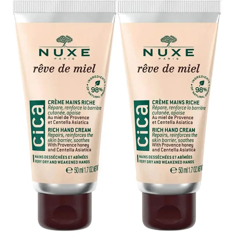 Nuxe Reve De Miel Cica Hand Cream Duo 2x50ml
