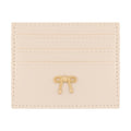 Eklips Cream Bow Card Holder - Compact & Stylish Accessory
