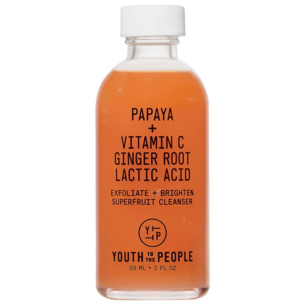 Mini Superfruit: Gentle Exfoliating Cleanser with Vitamin C + Papaya - Brightens Skin, Reduces Dark Spots & Uneven Texture - Vegan & Cruelty-Free