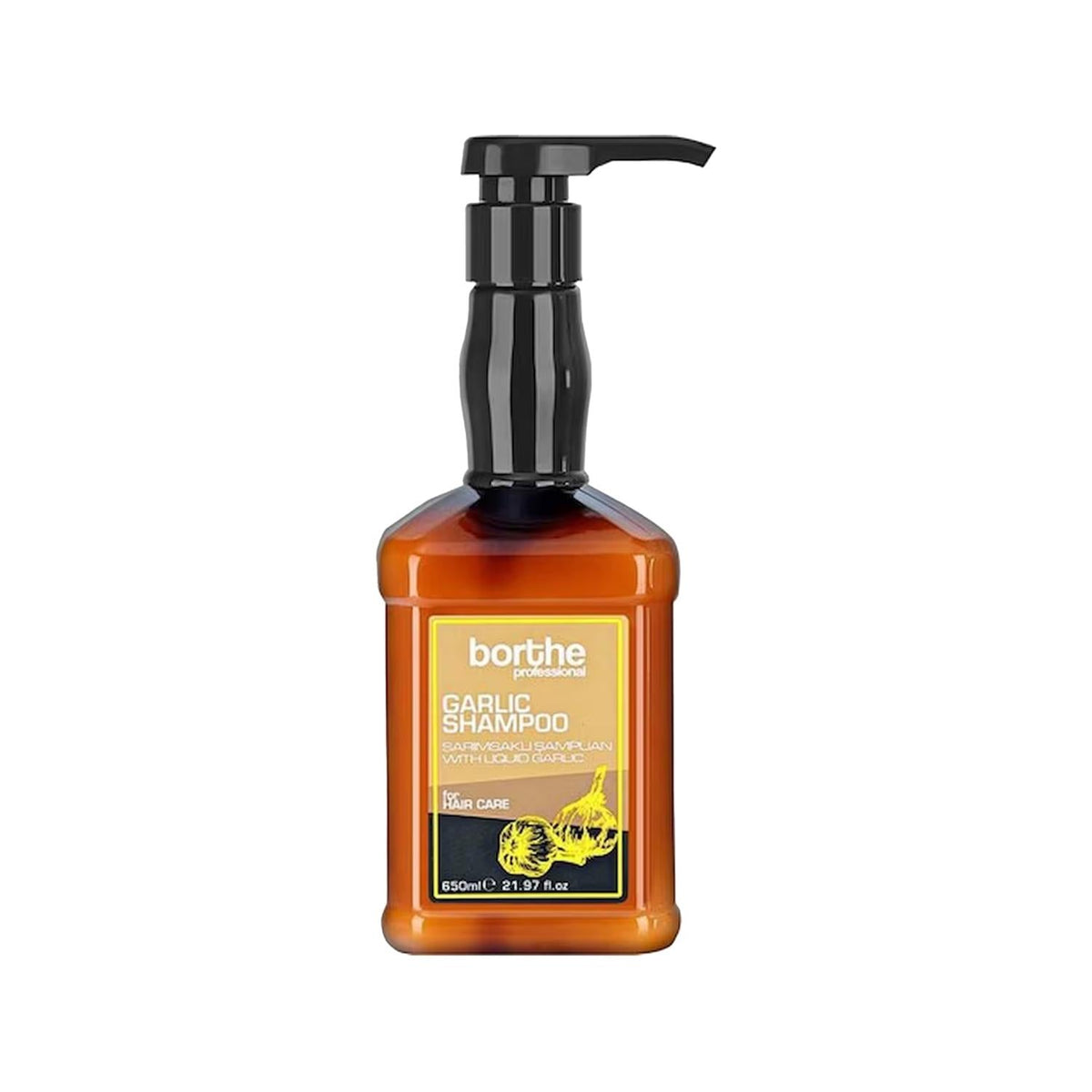 Borthe Professional Garlic Shampoo 650ml - Nourishing Hair Care for Healthier Locks