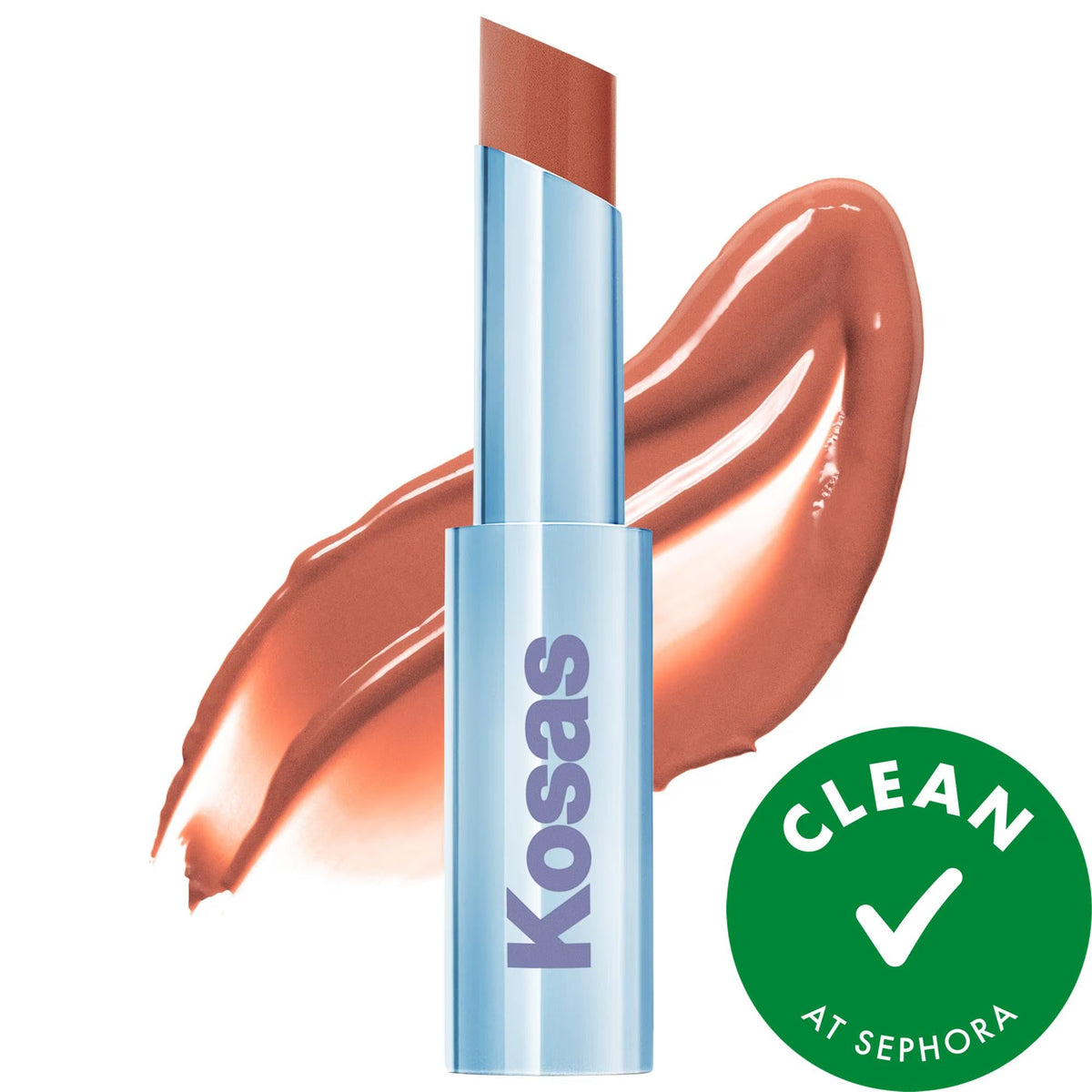 Wet Stick Moisturizing Shiny Sheer Lipstick: Vegan Ceramide Lip Balm & Plumping Treatment - Hydrating Squalane, Cruelty-Free