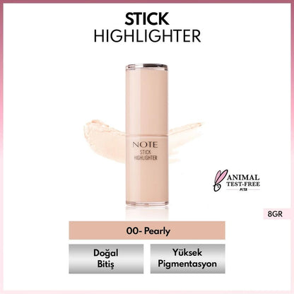 Note Cosmetics Stick Highlighter in Pearly 5.5g