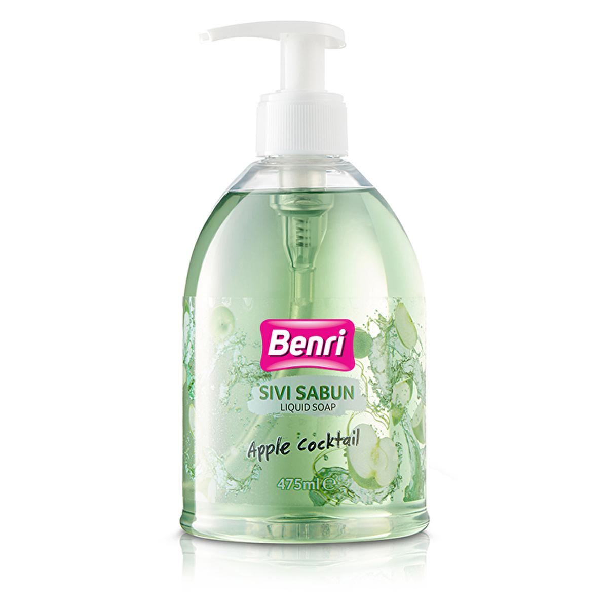 Benri Apple Cocktail Liquid Hand Soap 475ml - Gentle & Refreshing Hand Cleaning
