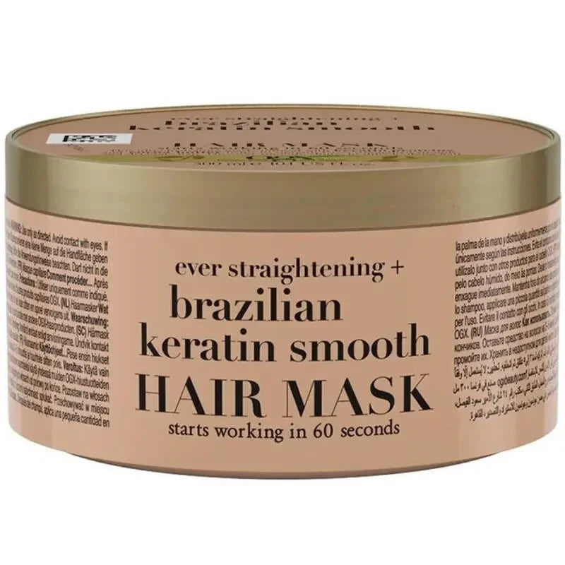 OGX Brazilian Keratin Smooth Hair Mask for Frizz Control 300ml