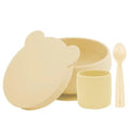 OiOi BLW Feeding Set 1 with Lid Bowl Mellow Yellow
