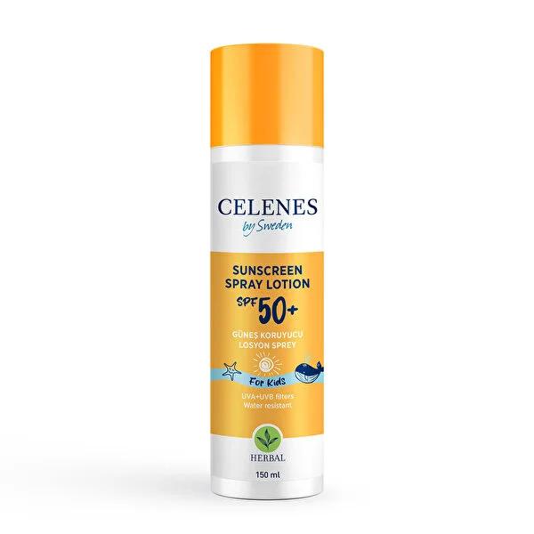 Celenes By Sweden Kids Sunscreen Spray SPF 50+ - Waterproof, Paraben-Free, 5.07 fl oz