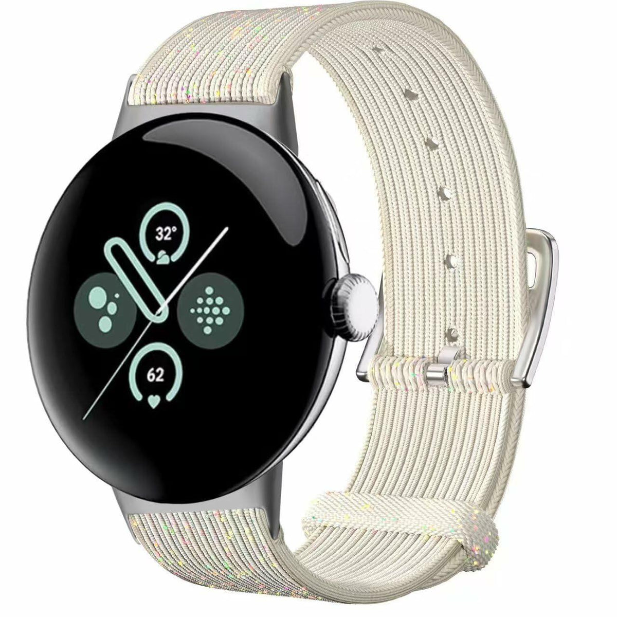 SKCC Knitted Glitter Watch Bands for Google Pixel 1/2 - Women's Stylish Fit