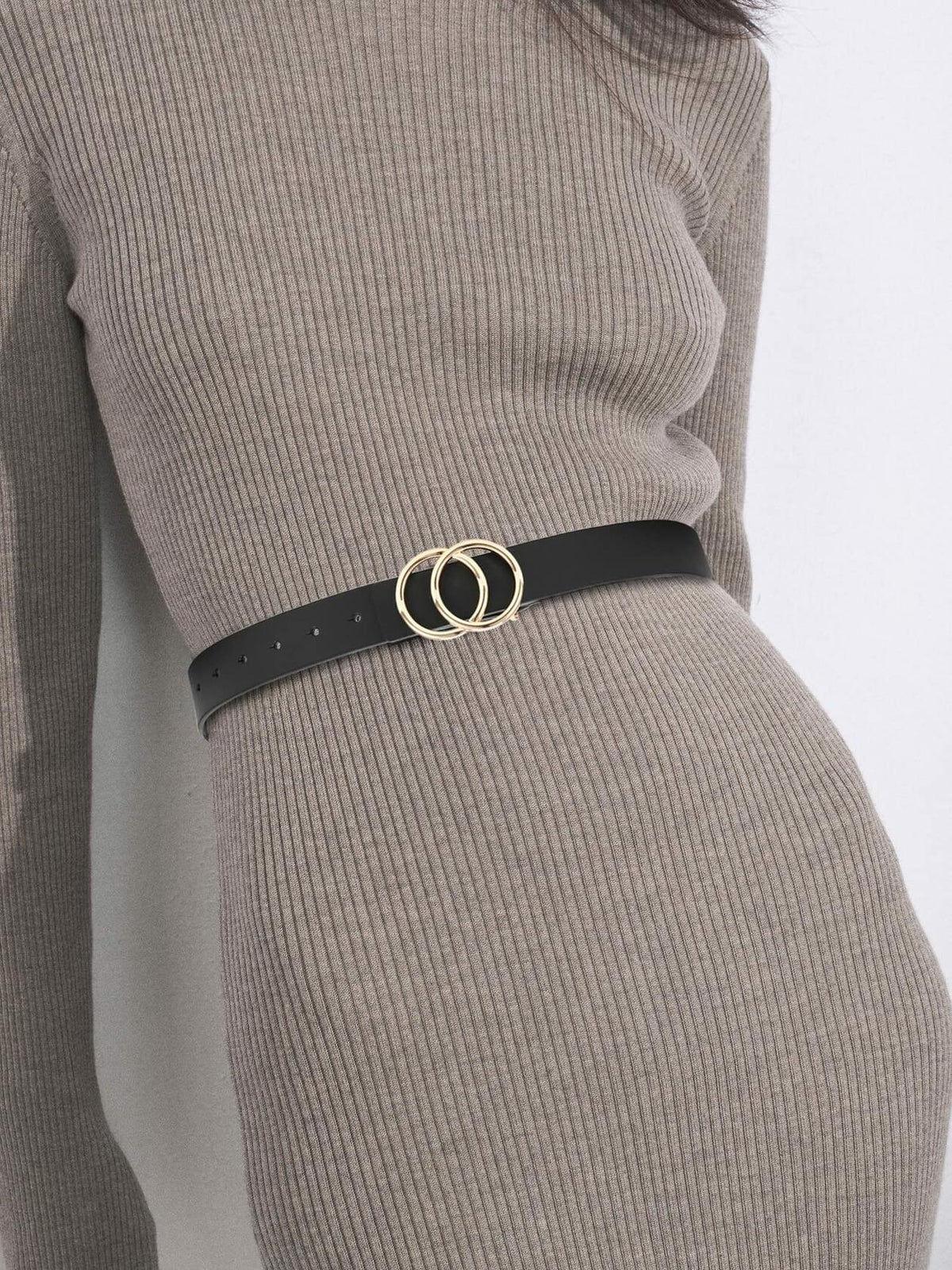 CR Womens Leather Belt 1.3" Reversible 2 Colors Casual Jeans Dress