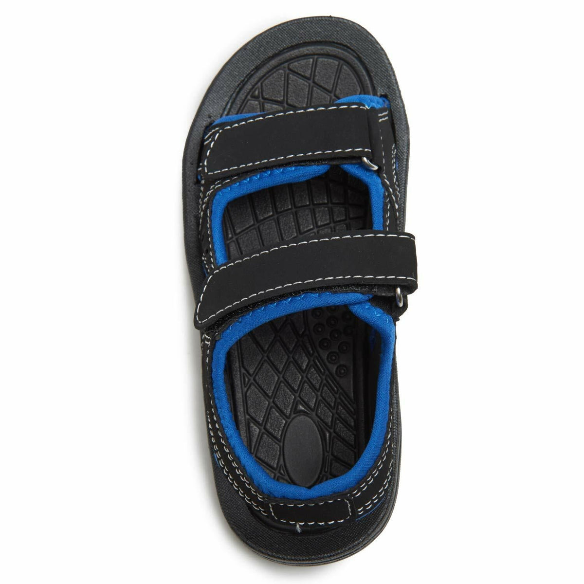 Skysole Boys Double Adjustable Strap Lightweight Slippers Royal Size 7-8 Toddler