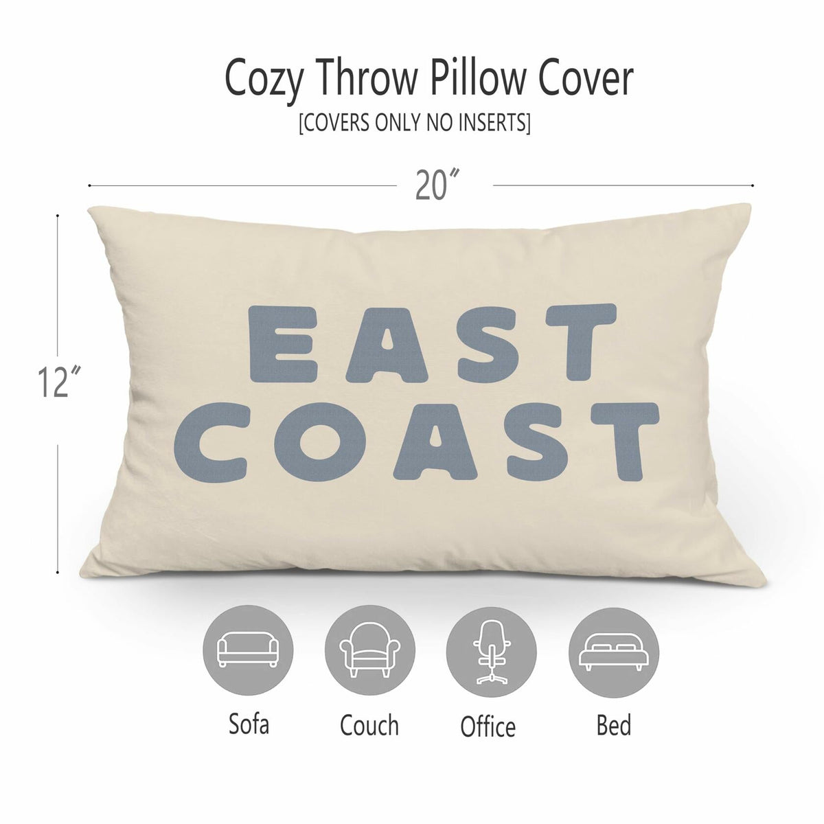 okaxscm Coastal Cowgirl Western Pillow Covers 20x12 Set of 2 Lumbar Throw