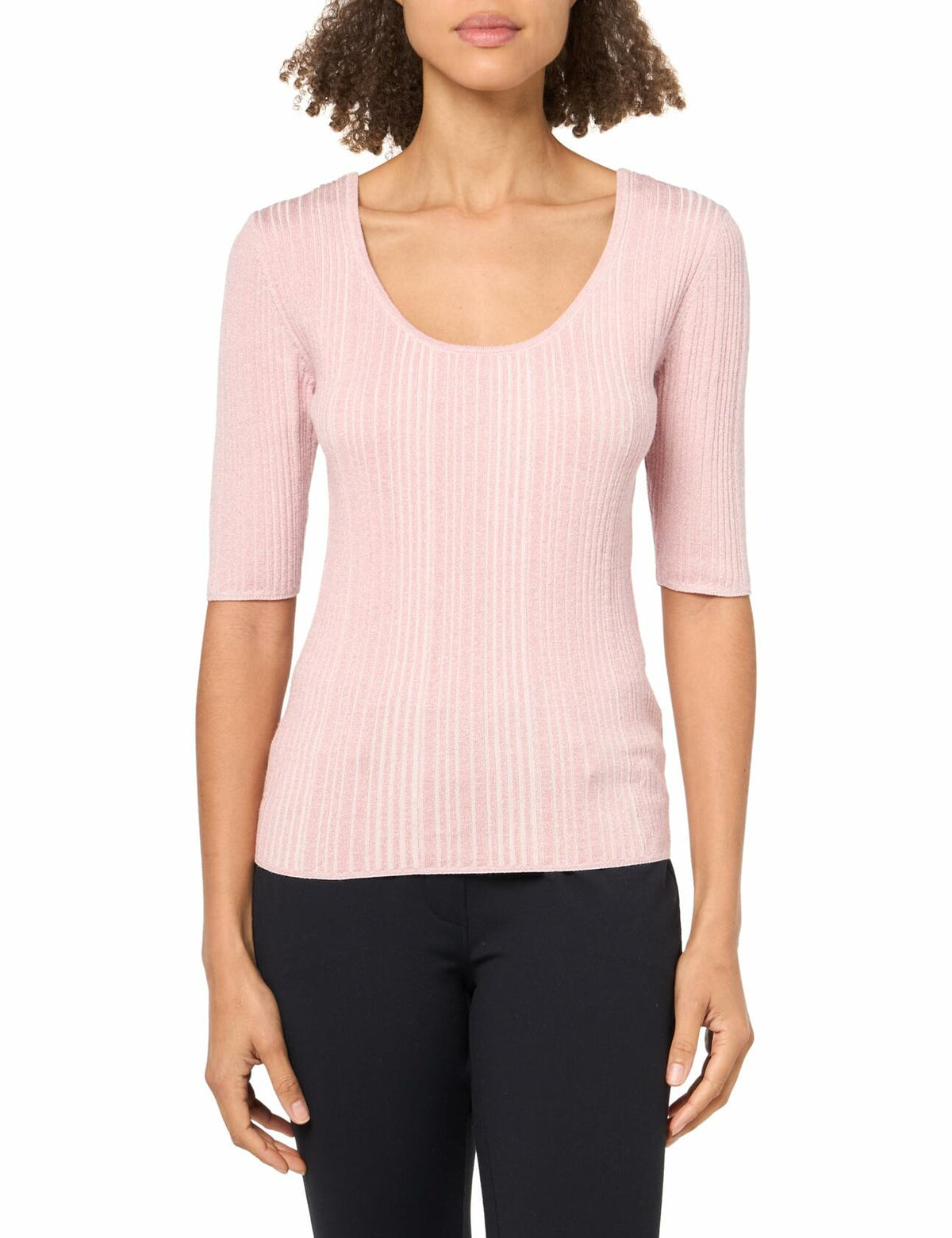 Majestic Filatures Women's Noir Linen Tee Black, Size M