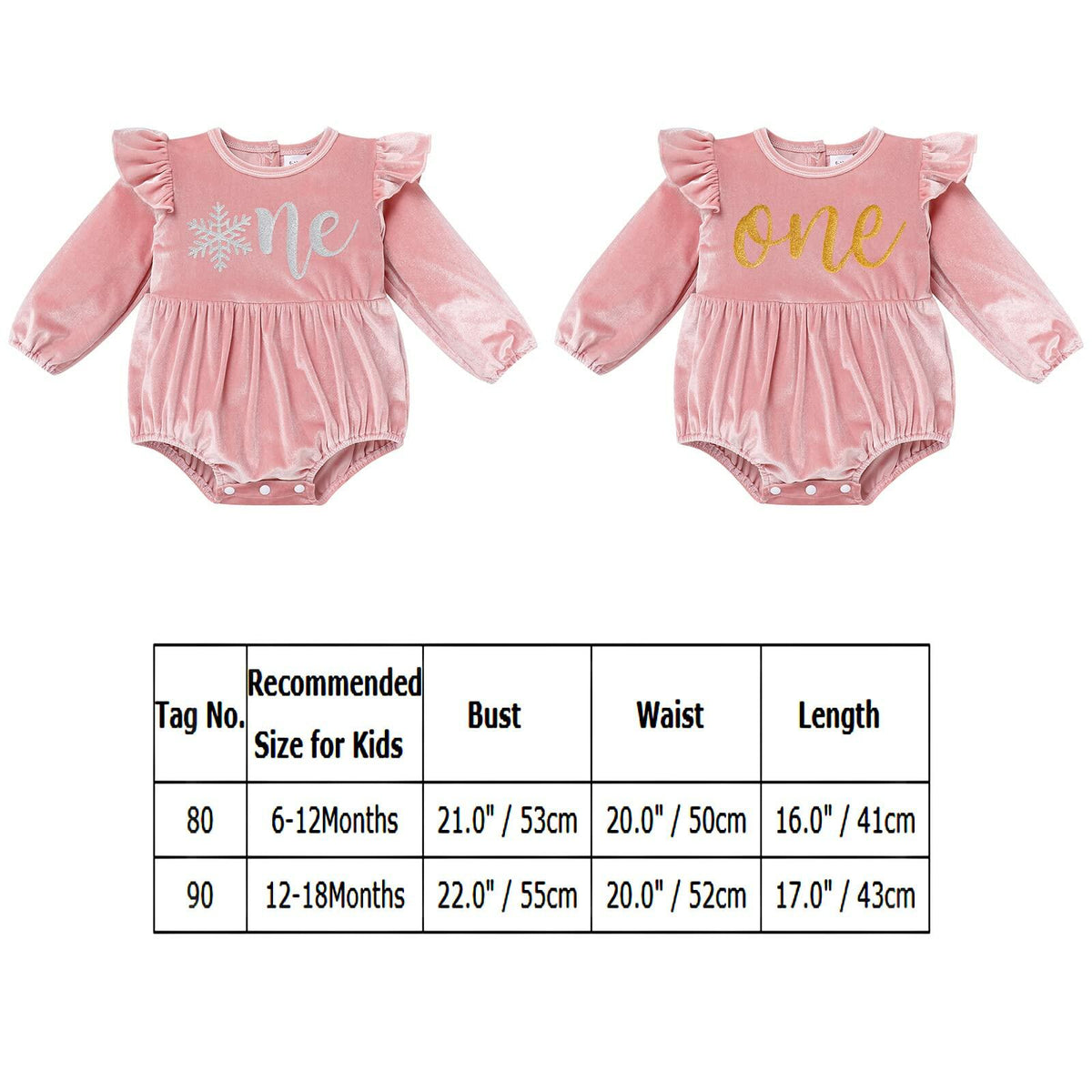 Infant Baby Girl Velvet Romper Pink Christmas Outfit Size 6-12M