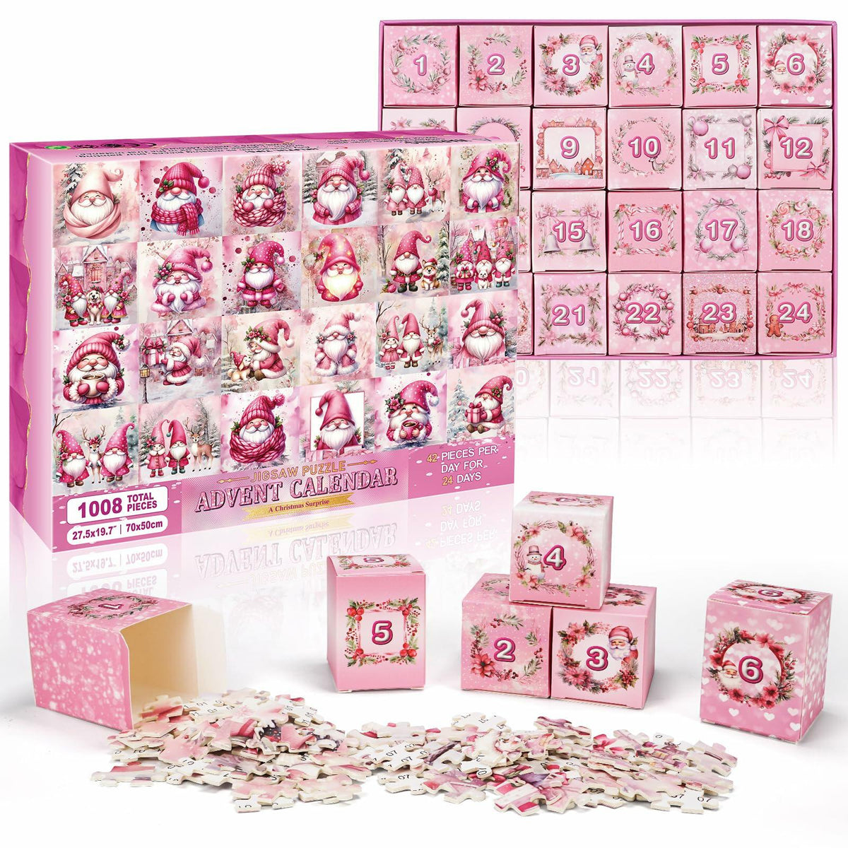 3D Quilling Animal Advent Calendar, 1008 Pieces, 24-Day Countdown