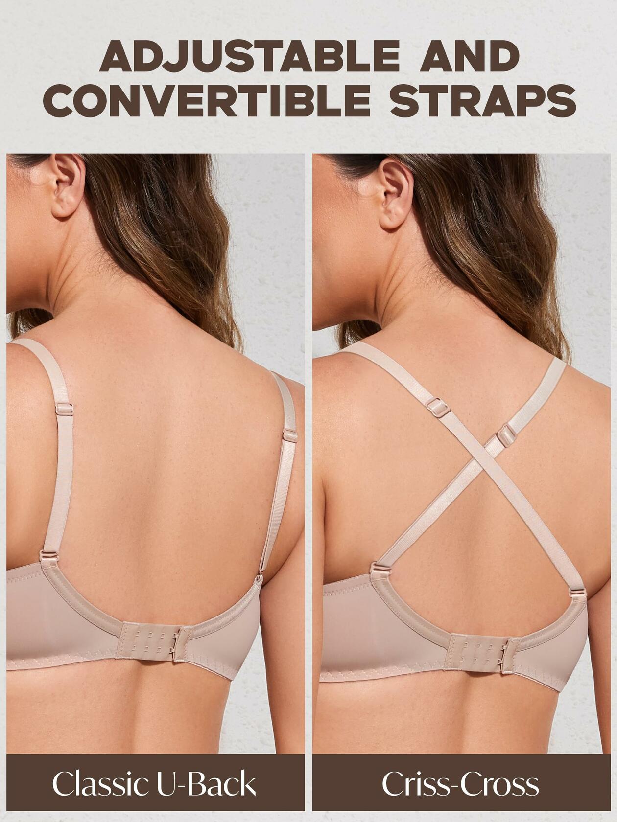 IHOIU Women's Lace Push Up Bra Padded Underwire White Size 36C