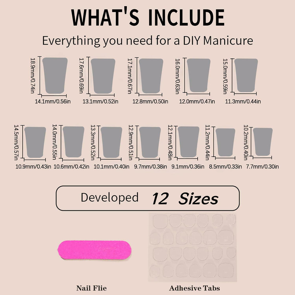 RIICFDD Press On Nails Medium Pink Duck Bow Butterfly 24 Pcs