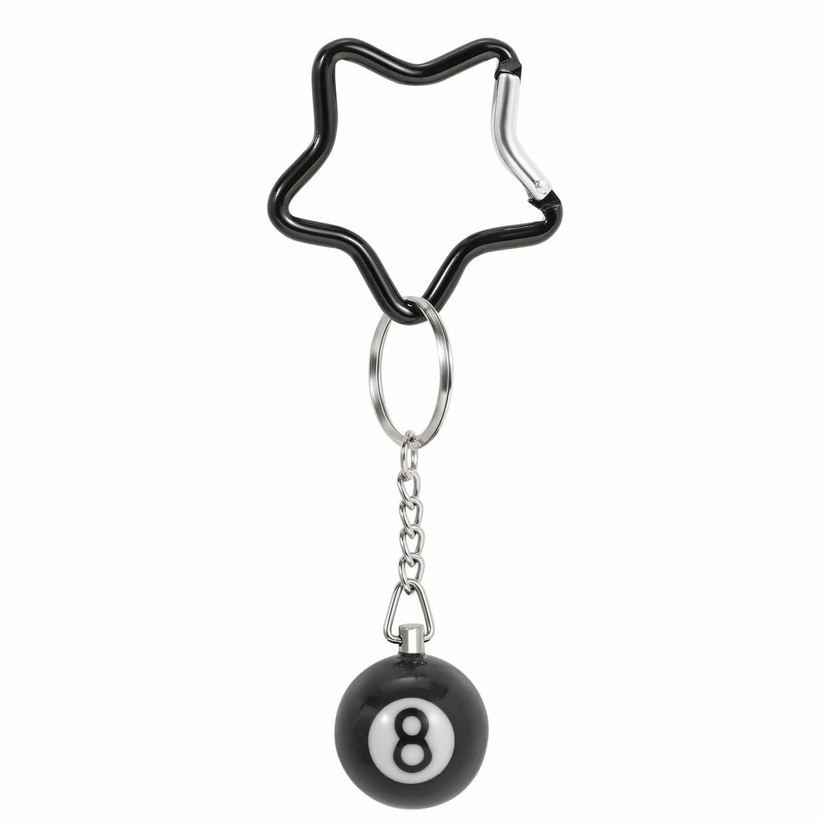 TRIWORKS Keychain Star Heart Pink Butterfly 8 Ball Dice Strawberry Charm