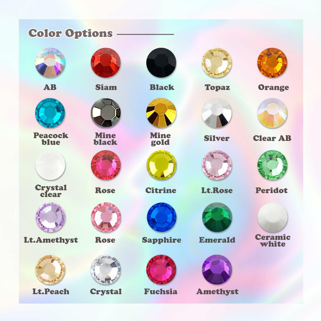 CLRDIVA 5mm Transparent Coffee AB Resin Rhinestones Bulk for Crafting