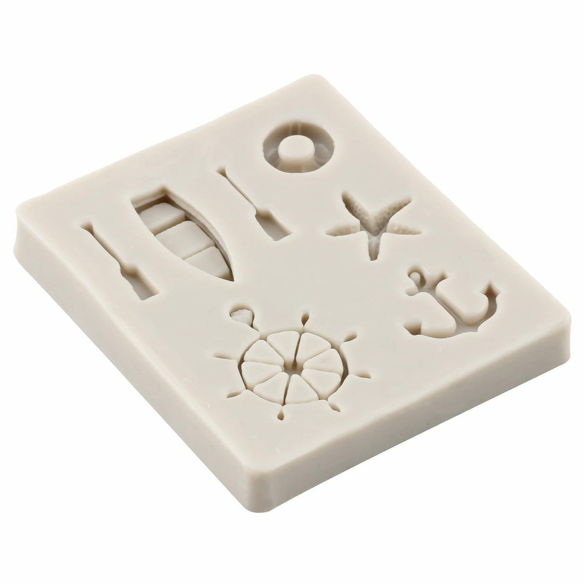YANQINMS Silicone Rudder Anchor Sea Oar Fondant Mold for Cake Decorating