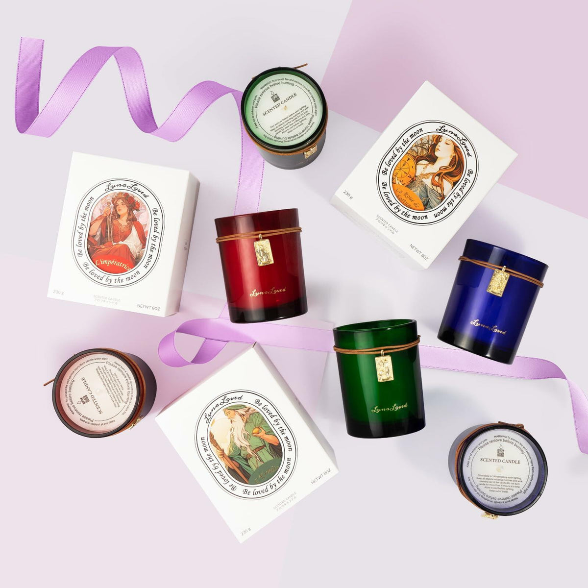 [Like New] LunaLoved Tarot The Empress Rose Oud Scented Soy Candle 230g