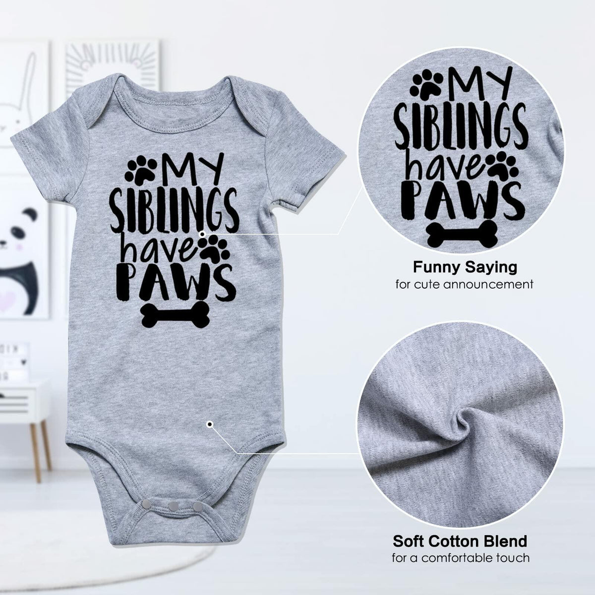 Funnycokid Baby Bodysuit Our First Mother’s Day Outfit Gender Neutral 6-12M