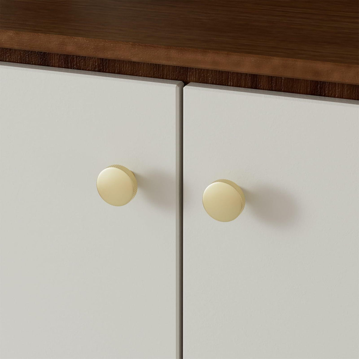 goldenwarm 5 Pack Gold Aluminium Alloy Cabinet Knobs for Drawers
