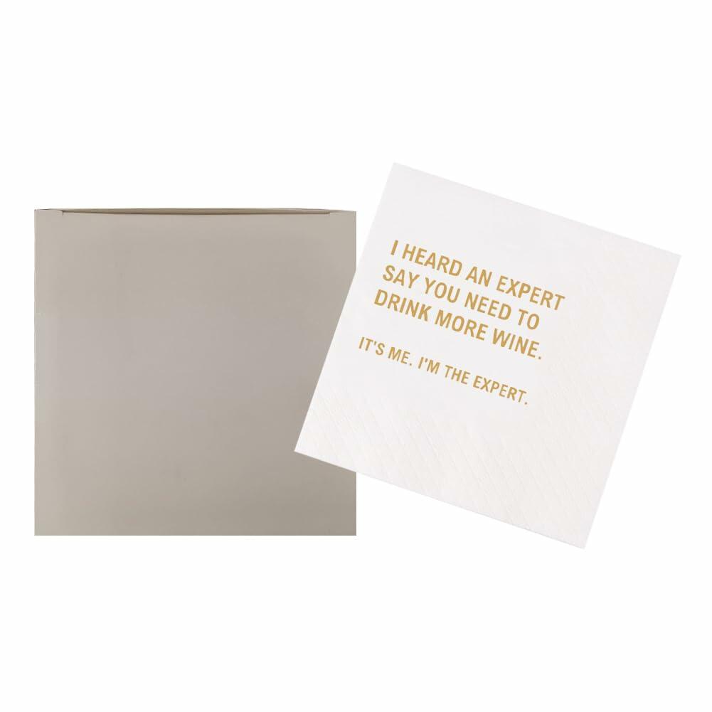 VOWFOO Came For The Wine Stayed For Gossip Funny Cocktail Napkins 100pcs 4.5x4.5