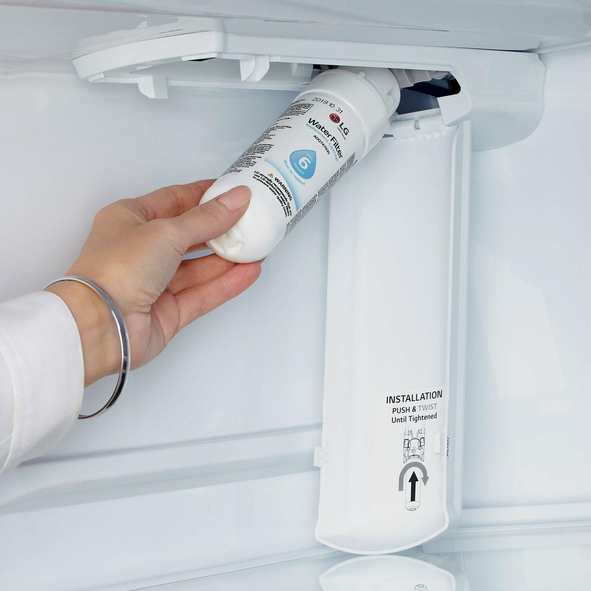 [Like New] LG LT1000P Refrigerator Water Filter 6 Month 200 Gallon Capacity White