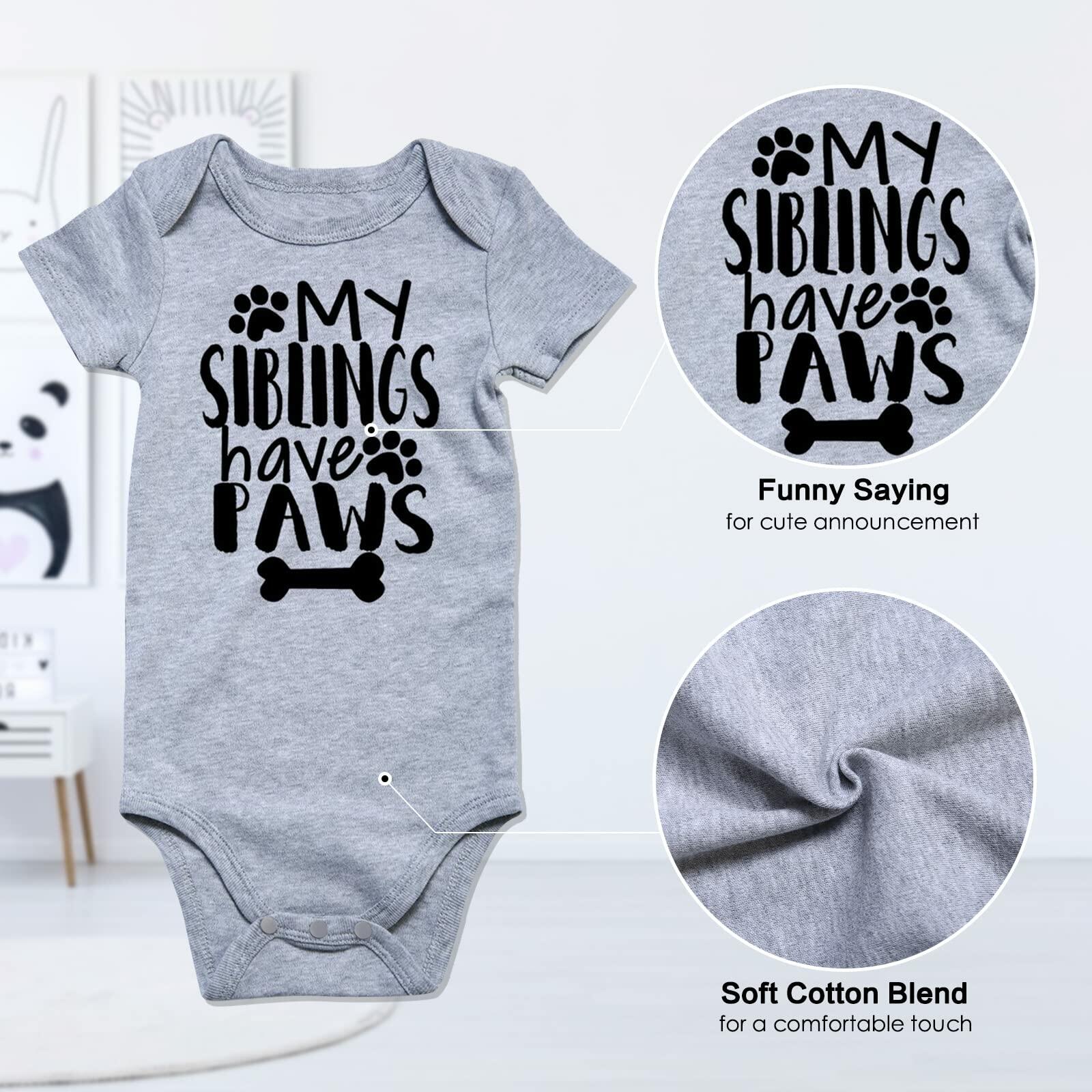 Funnycokid Our First Mother’s Day Baby Outfit 3-6M Girl Boy Bodysuit Gift