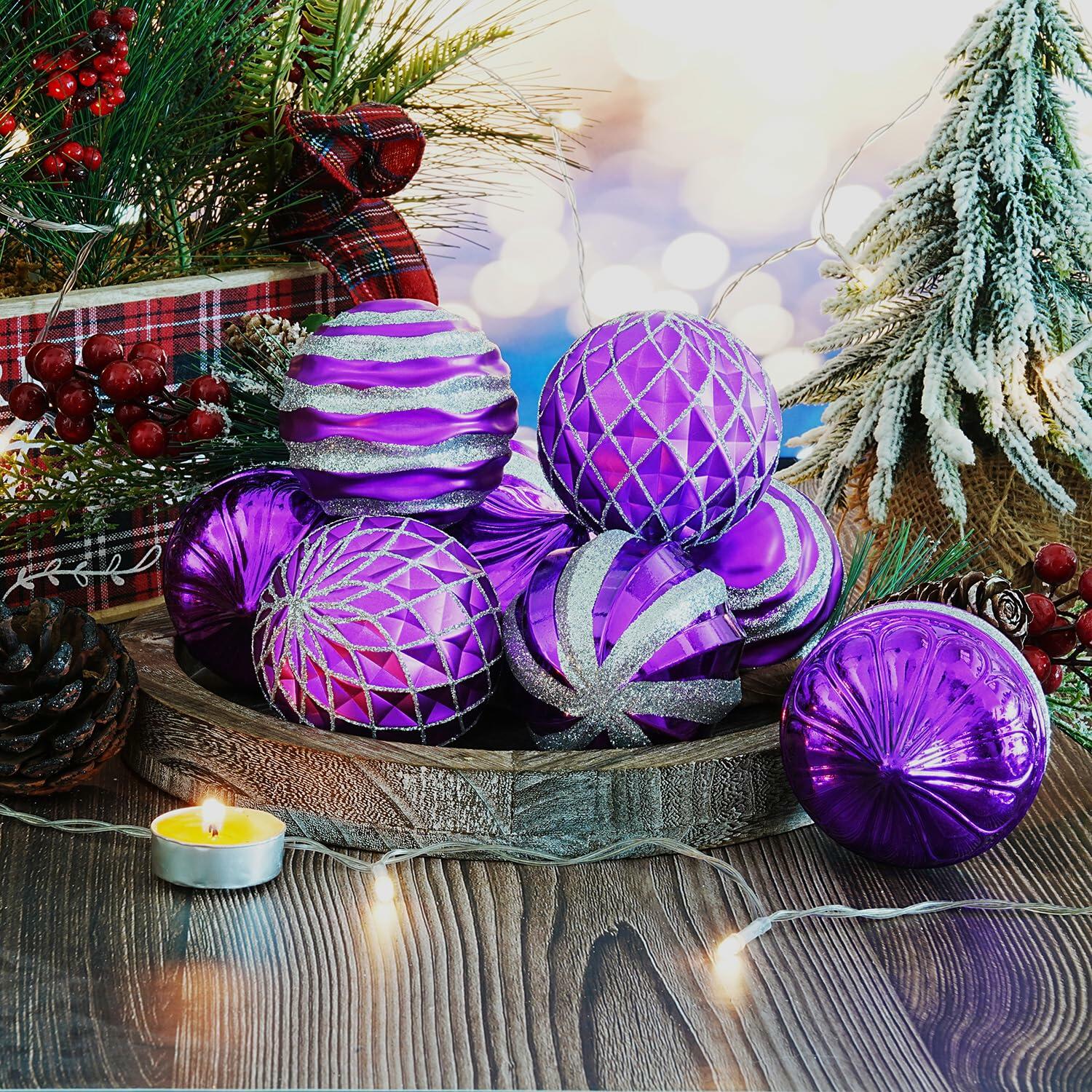 [Like New] Dohance Christmas Ornaments Set 9ct Tree Decoration Balls Holiday Decor