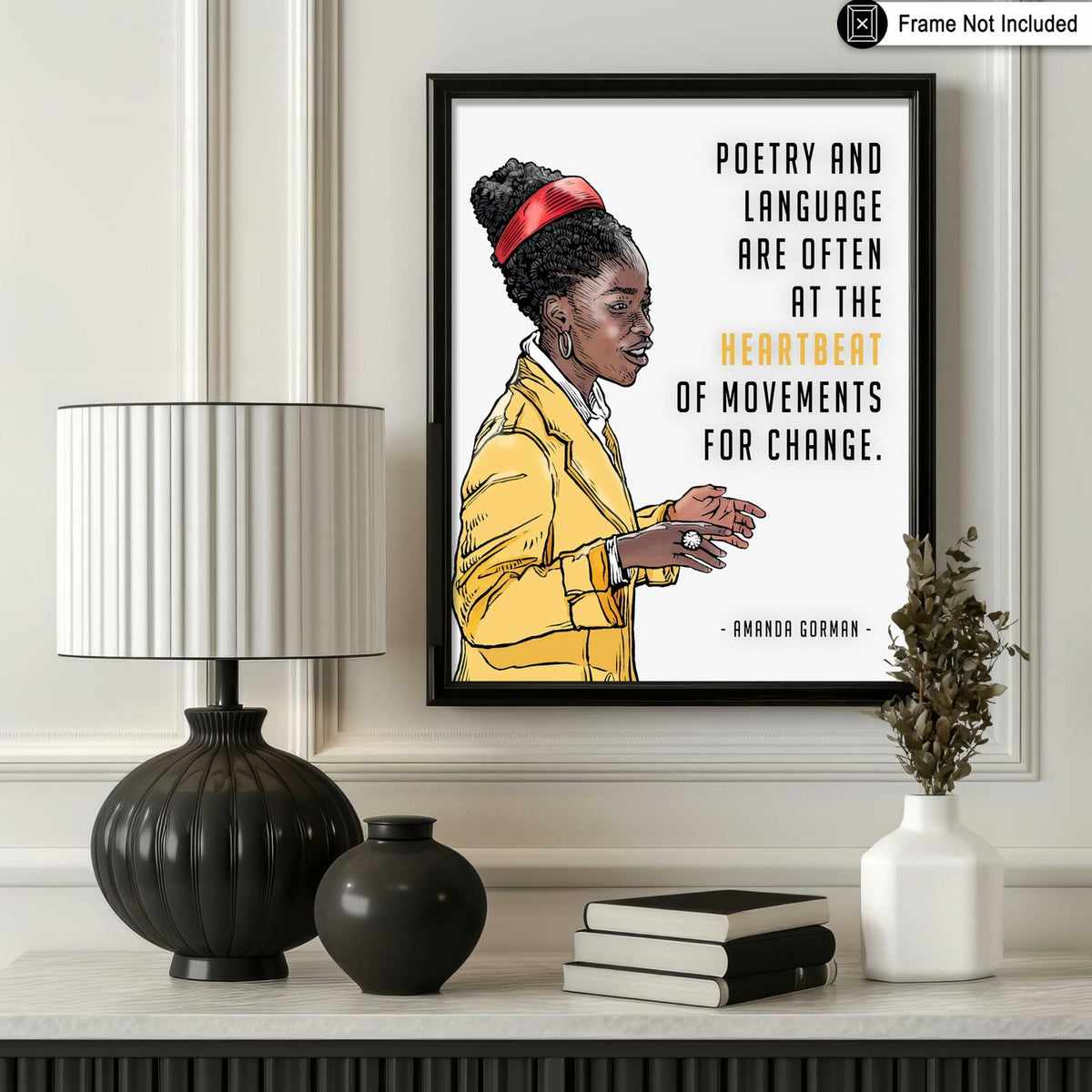 Poster Master Amanda Gorman Poetry Language Poster 8x10 Unframed