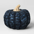 Hyde and EEK! Boutique Small Pumpkin Figurine Black Halloween Decor