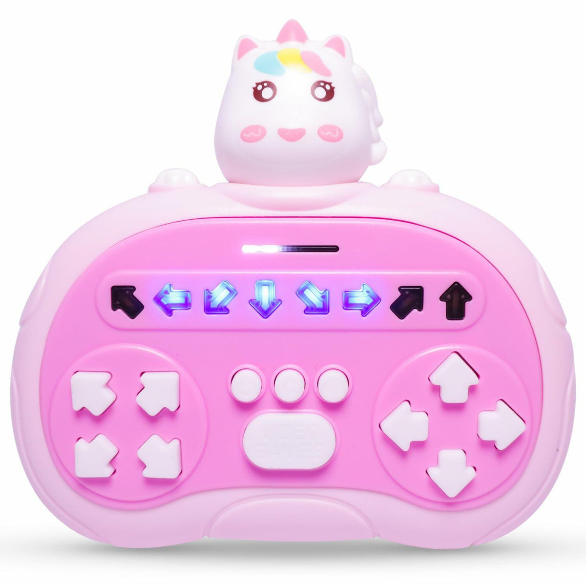 [Like New] ROUSKY Hand-Held Rhythm Master Dance Machine Educational Toy Unicorn Yellow