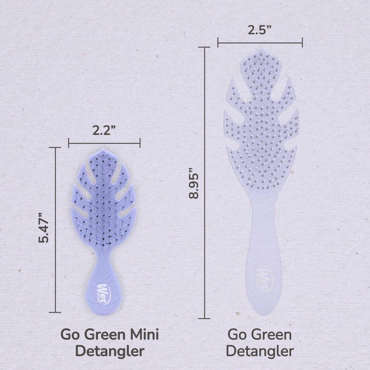[Like New] Wet Brush Go Green Mini Detangler Hair Brush Purple Travel Size