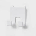 Brightroom Pegboard Double Hooks Adjustable Storage 2 Count Plastic Utility