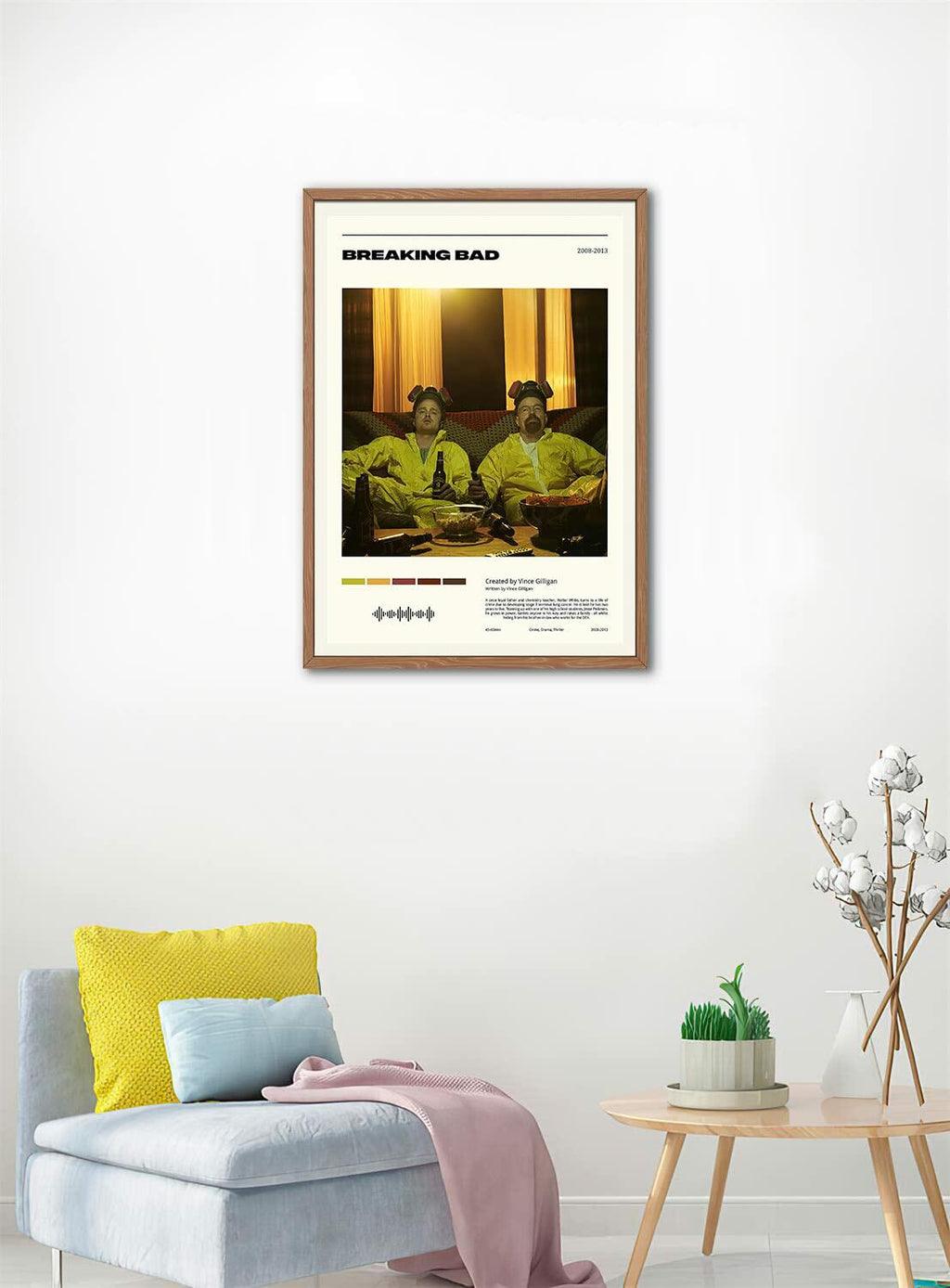 Meitux Baby Driver Movie Poster Canvas Wall Art 16x24in Unframed
