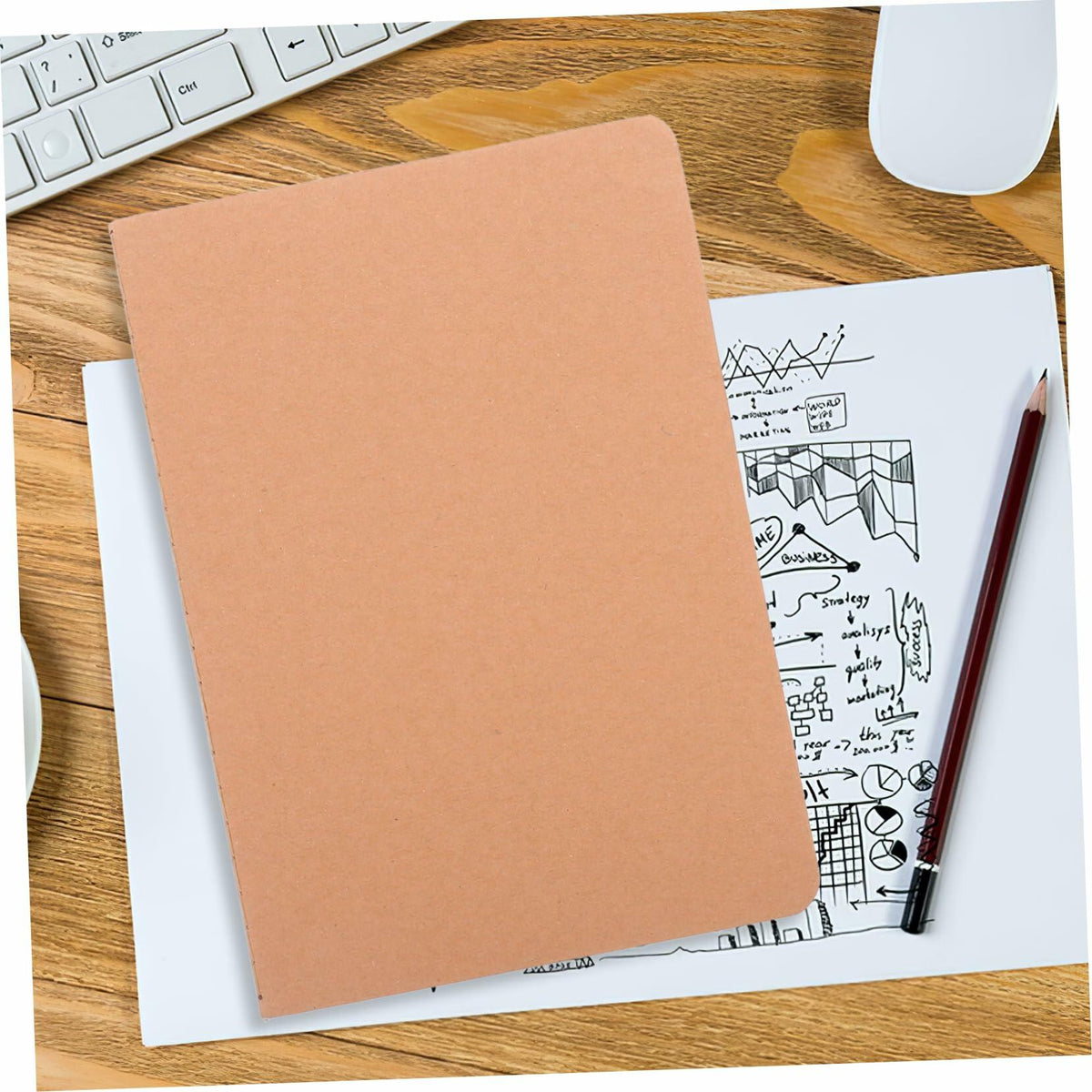 Tofficu 10pcs Lined Notepad Thick Paper Note Taking Planning Daily Use